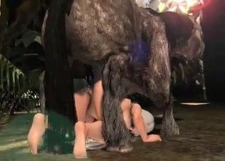 Slave blonde for a hot stallion