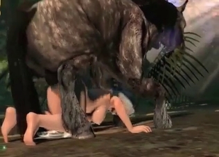 Slave blonde for a hot stallion