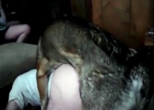 This mutt sure knows how to please a woman