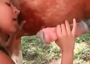 She wants that horse jizz real bad