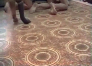 Dog gets caught up in the action