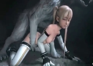 Intense beast-fucking little slut