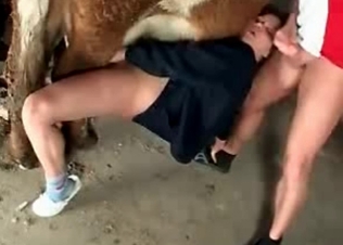 She’s cheating with a sexy cow