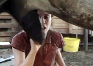 Innocent blonde seduced by that pony cock