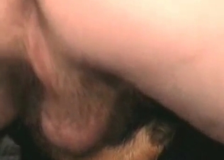 Hairy cock railing that lusty stray