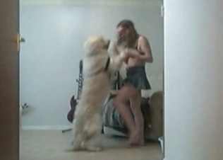 Musician fucking a gorgeous dog