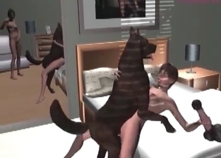 Hound getting all the pleasure