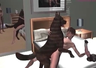 Hound getting all the pleasure