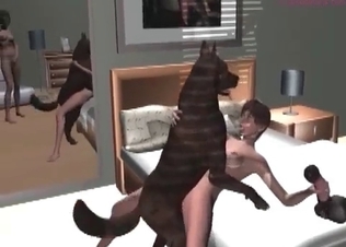 Hound getting all the pleasure
