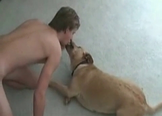 Kinky dog fucking