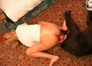 Ass-to-ass action with a horse