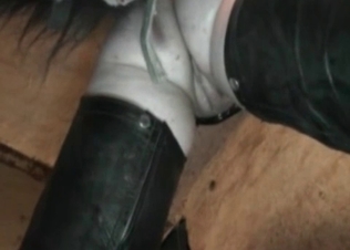 Horse fucking her tight cunt