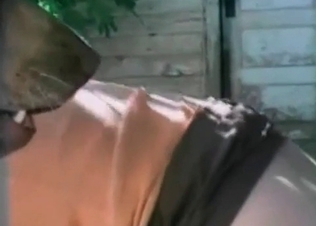 Zoophilic babe fucking outdoors