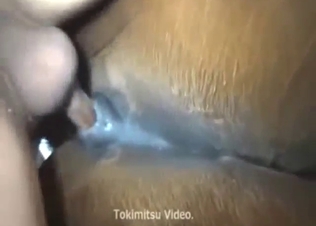 Pussy ready for gape in a kinky zoophile vid